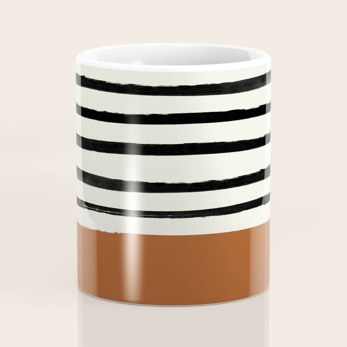 Burnt Orange x Stripes Coffee Mug Gallery Image 4