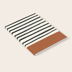 Burnt Orange x Stripes Notebook Gallery Image 2