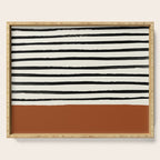 Burnt Orange x Stripes Serving Tray Gallery Image 1