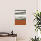 Burnt Orange x Stripes Poster Gallery Image 2