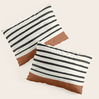 Burnt Orange x Stripes Pillow Sham Gallery Image 3