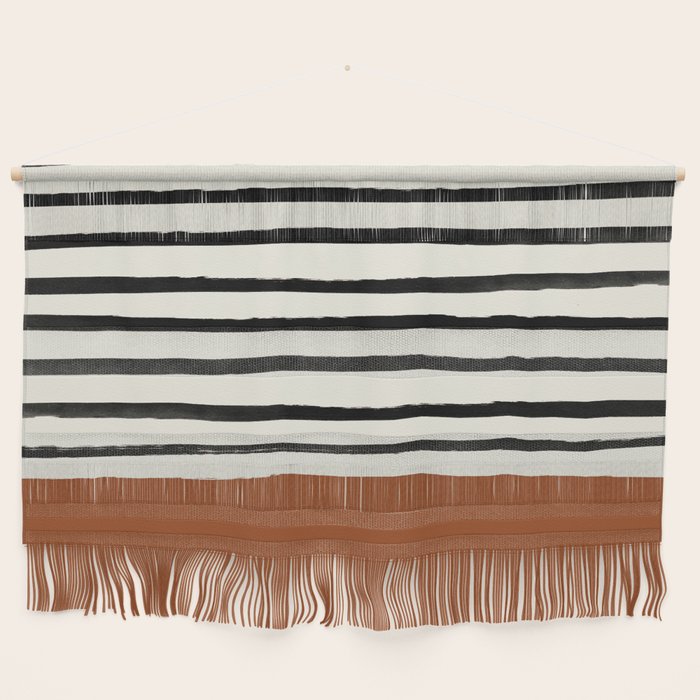 Burnt Orange x Stripes Wall Hanging Gallery Image 1