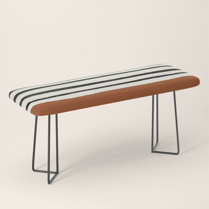 Burnt Orange x Stripes Bench Gallery Image 1