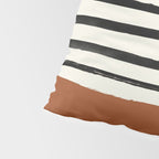 Burnt Orange x Stripes Pillow Sham Gallery Image 4