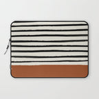 Burnt Orange x Stripes Laptop Sleeve Gallery Image 1