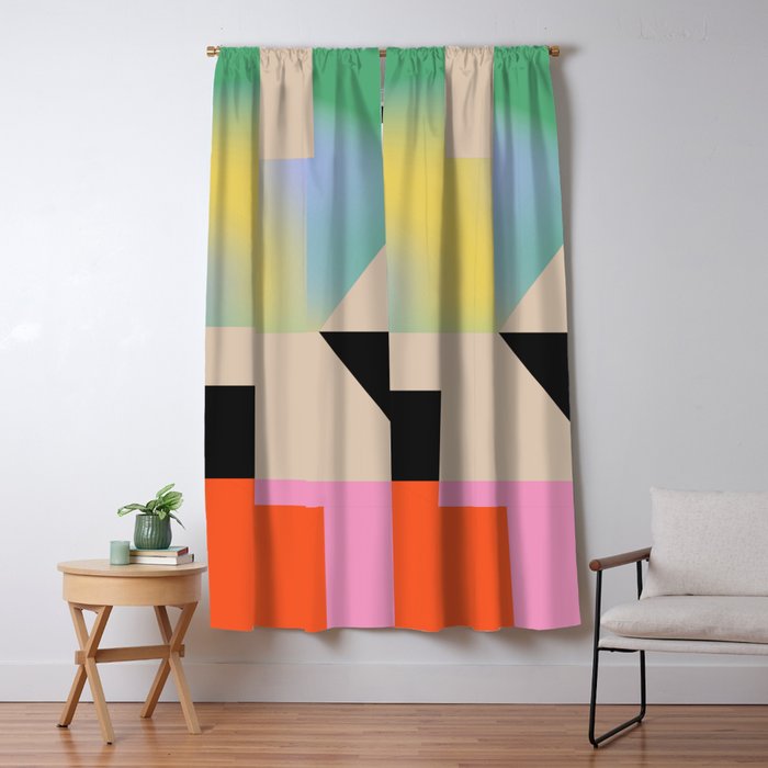 Modern Abstraction 5 Window Curtain Gallery Image 5