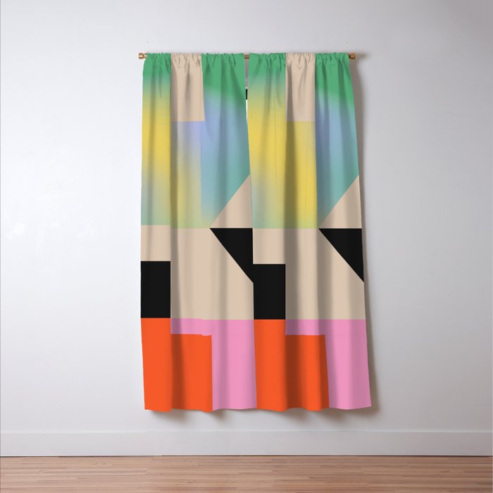 Modern Abstraction 5 Window Curtain Gallery Image 3