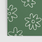 Green garden flower doodle art pattern Poster Gallery Image 3