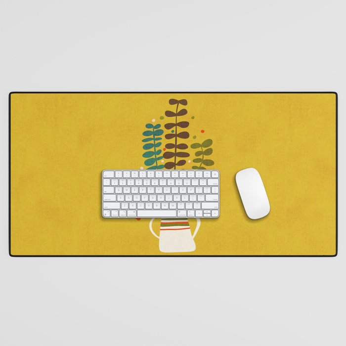 Potted Leaves Desk Mat Gallery Image 1