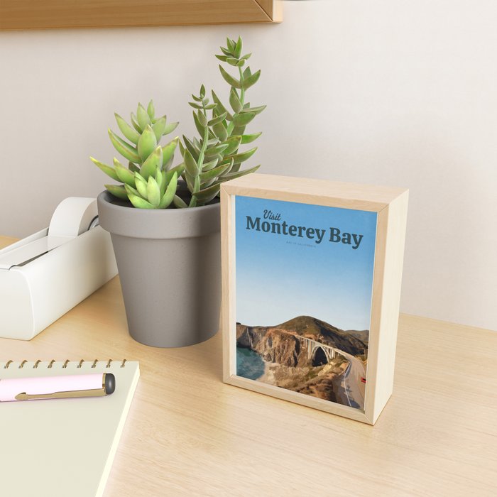 Visit Monterey Bay. Mini Art Print Gallery Image 2