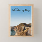 Visit Monterey Bay. Mini Art Print Gallery Image 1