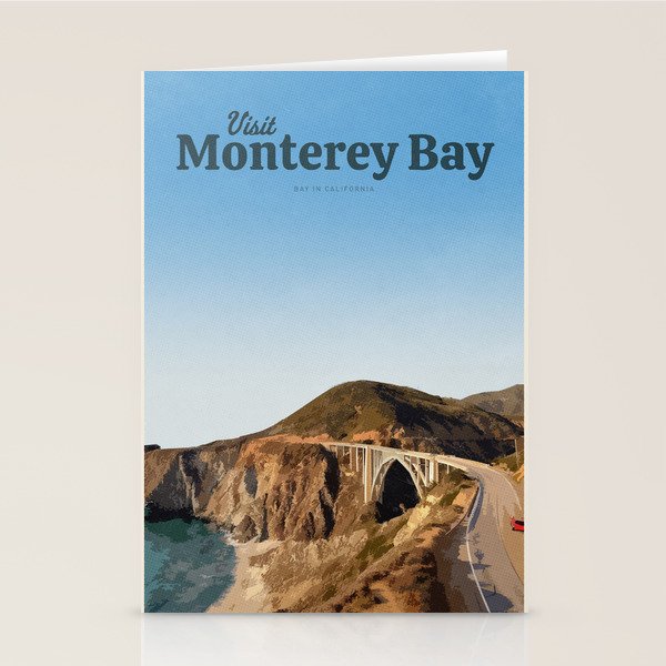 Visit Monterey Bay. Stationery Card Gallery Image 1