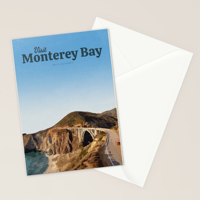 Visit Monterey Bay. Stationery Card Gallery Image 2