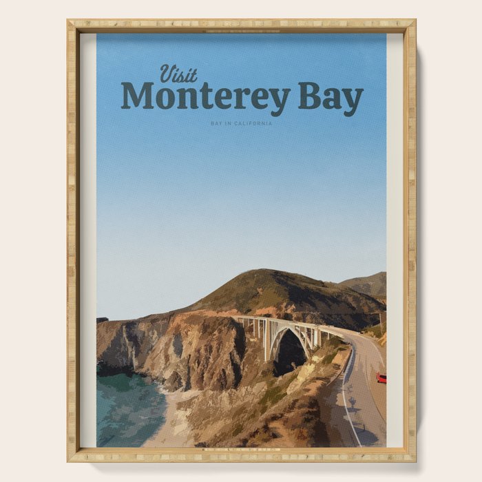 Visit Monterey Bay. Serving Tray Gallery Image 1