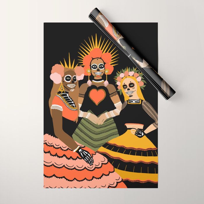 day of dead Wrapping Paper Gallery Image 1
