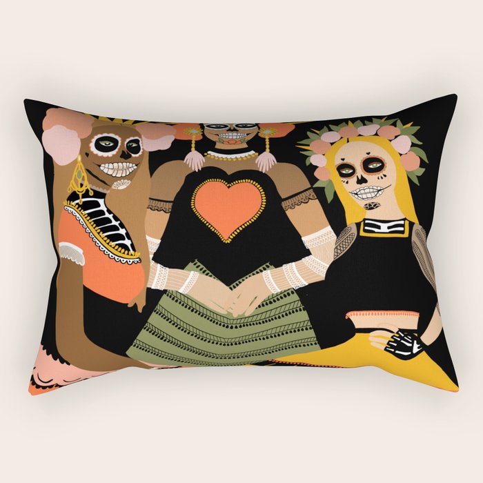 day of dead Rectangular Pillow Gallery Image 2