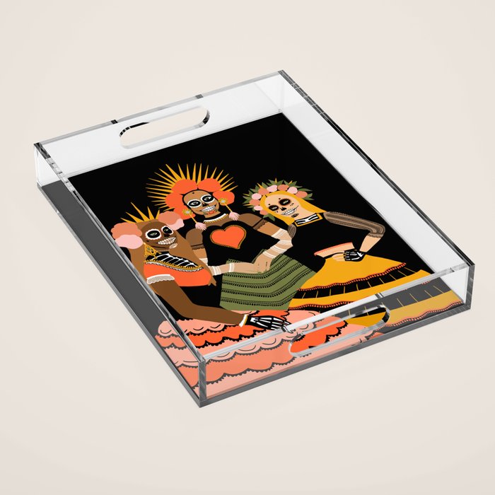 day of dead Acrylic Tray Gallery Image 1