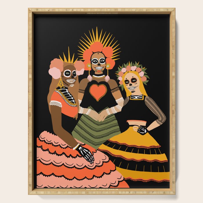 day of dead Serving Tray Gallery Image 1