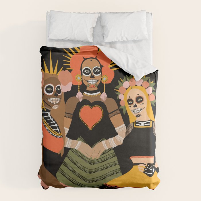 day of dead Duvet Cover Gallery Image 6