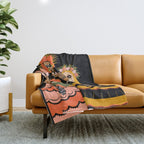 day of dead Throw Blanket Gallery Image 1