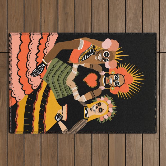 day of dead Outdoor Rug