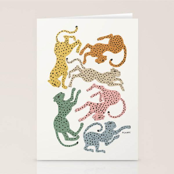 Rainbow Cheetah Stationery Card Gallery Image 2