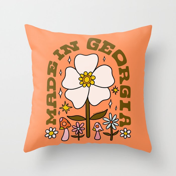 Made In Georgia Throw Pillow Gallery Image 1