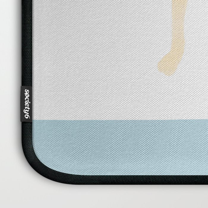 Dogs Near Water - Yellow and White Laptop Sleeve Gallery Image 3