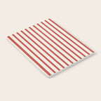 Red And Cream Striped Notebook Gallery Image 2