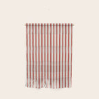 Red And Cream Striped Wall Hanging Gallery Image 1