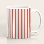 Red And Cream Striped Coffee Mug Gallery Image 1