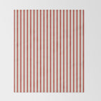 Red And Cream Striped Throw Blanket Gallery Image 2