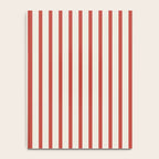 Red And Cream Striped Notebook Gallery Image 4