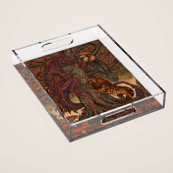 Beware The Jabberwocky Acrylic Tray Gallery Image 1