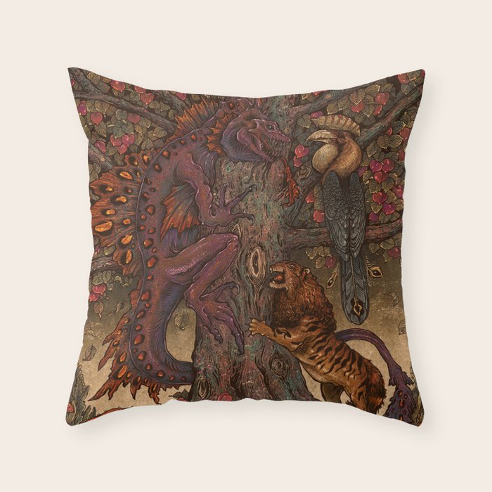 Beware The Jabberwocky Throw Pillow Gallery Image 1