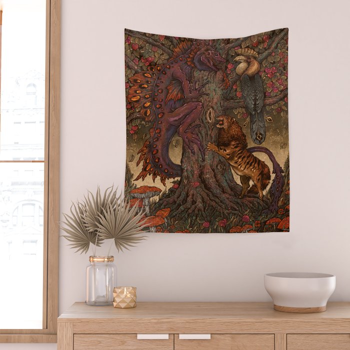 Beware The Jabberwocky Wall Tapestry Gallery Image 2