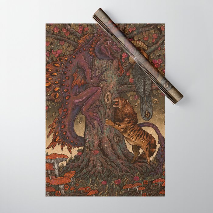 Beware The Jabberwocky Wrapping Paper Gallery Image 1