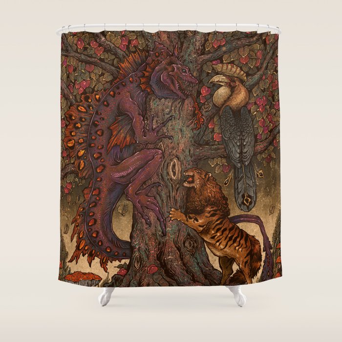 Beware The Jabberwocky Shower Curtain Gallery Image 1
