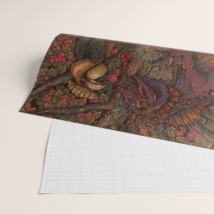 Beware The Jabberwocky Wrapping Paper Gallery Image 2