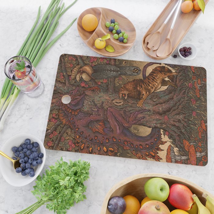 Beware The Jabberwocky Cutting Board Gallery Image 2