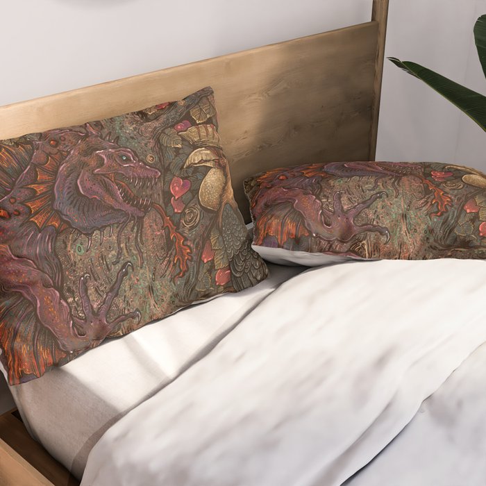 Beware The Jabberwocky Pillow Sham Gallery Image 2