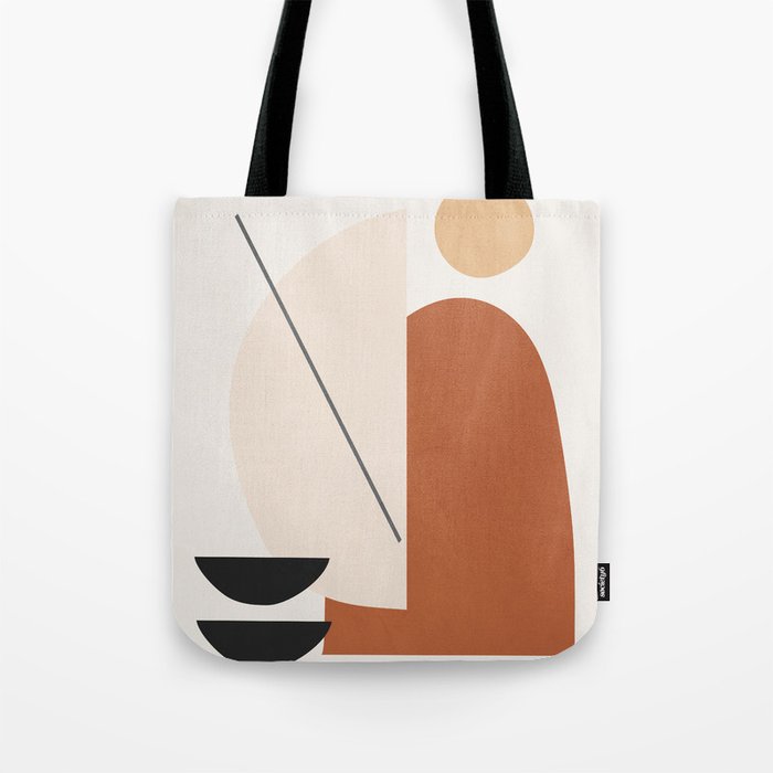Abstract Minimal Shapes Tote Bag Gallery Image 1