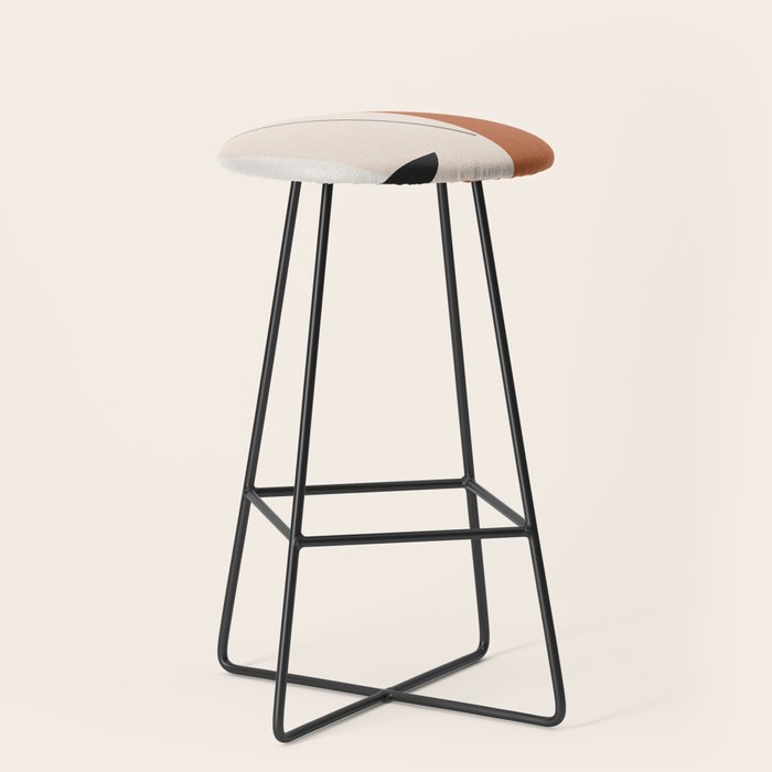 Abstract Minimal Shapes Stool Gallery Image 1