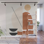 Abstract Minimal Shapes Wall Mural Gallery Image 1