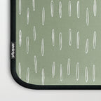 Raindrop Boho Abstract Pattern, Sage Green Laptop Sleeve Gallery Image 3