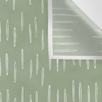 Raindrop Boho Abstract Pattern, Sage Green Wall Tapestry Gallery Image 3