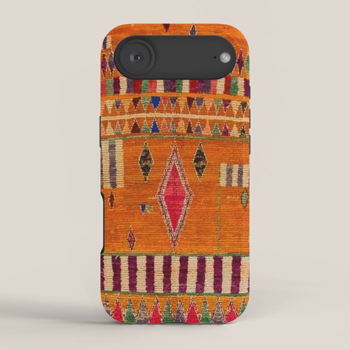 Orange Traditional Moroccan Design iPhone Case