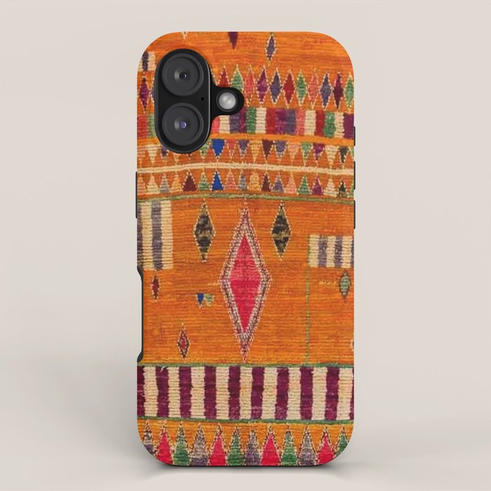Orange Traditional Moroccan Design iPhone Case Gallery Image 1