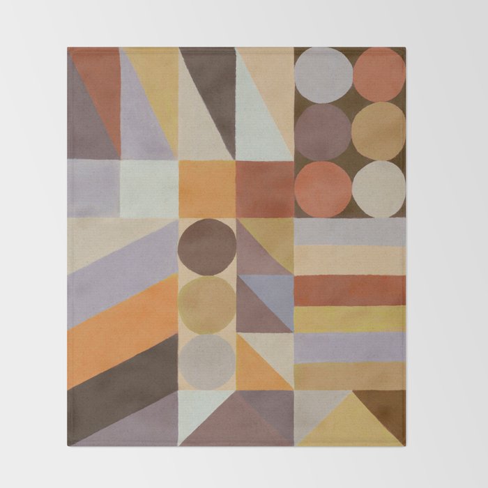 Geometric Shapes & Colors #1 Throw Blanket Gallery Image 2