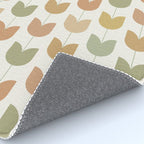 Spring Tulips XII Neutral Multicolor Mid Century Flowers Rug Gallery Image 4